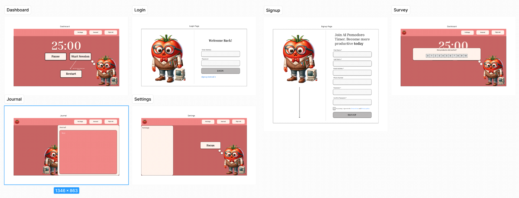 Preliminary Design in Figma